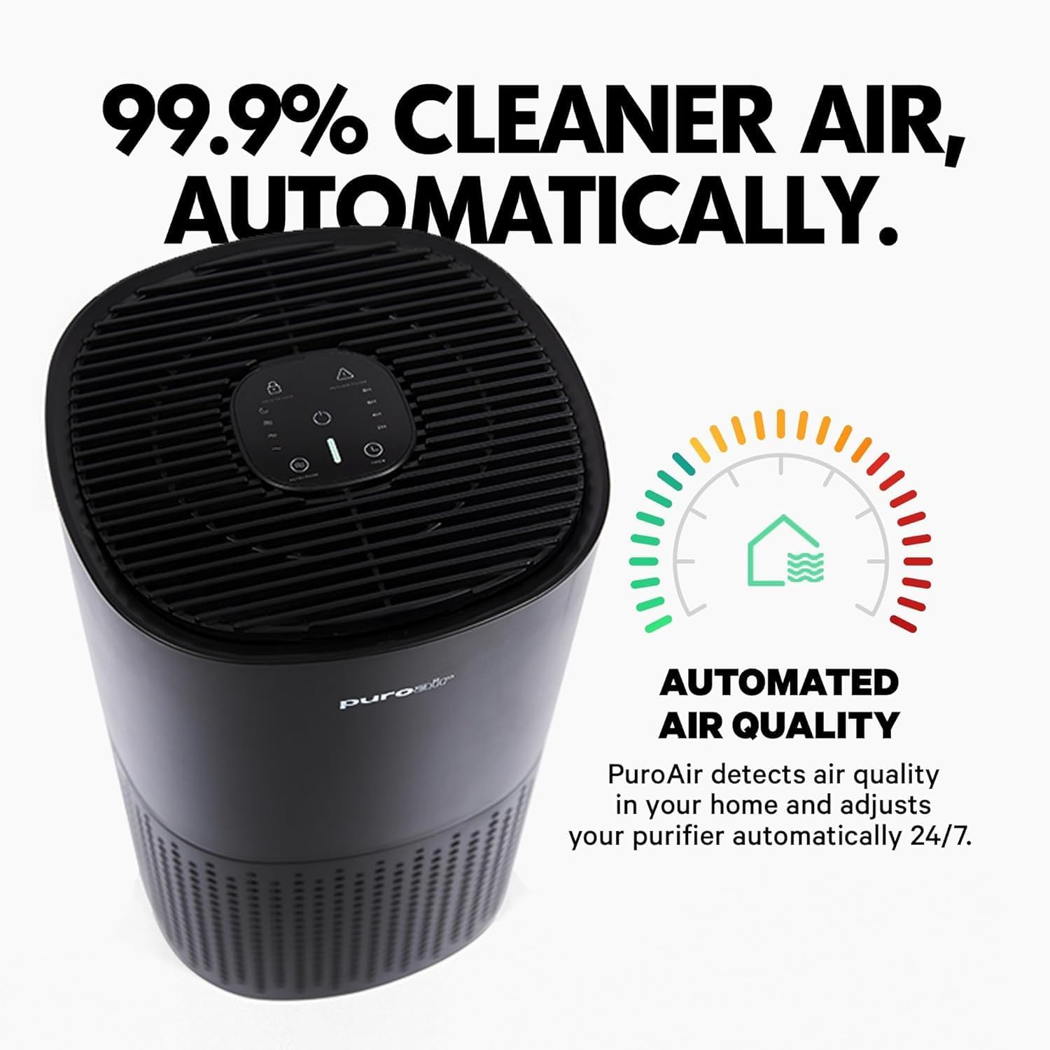 240 HEPA Air Purifiers for Home Pets Air Cleaner up to 1,000 Ft² - HEPA Filter + CarbonTech up to 500X Stronger