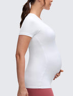 Maternity Crewneck T-Shirt White Medium