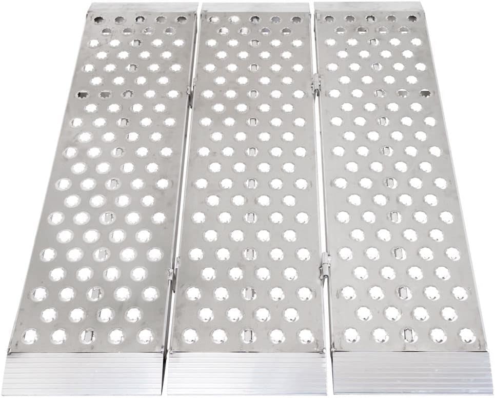 Black Widow 5' x 4' Motorcycle Trailer Ramp, 3,000 lb, Big Boy EZ Rizer