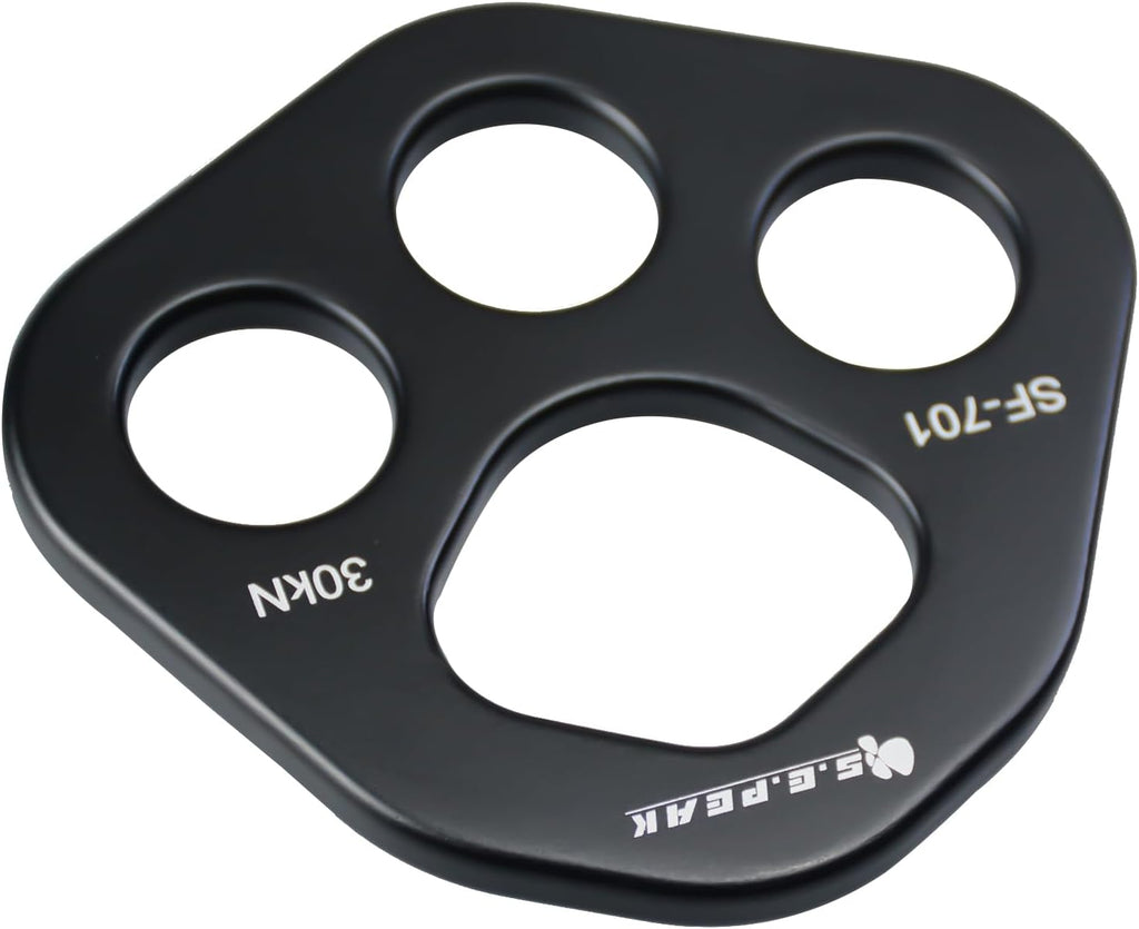 SEPEAK 30kN Rigging Plate, Force Divider Plate Bear, Anchor Multipliers Connector Gear for Yoga Hammock Descender