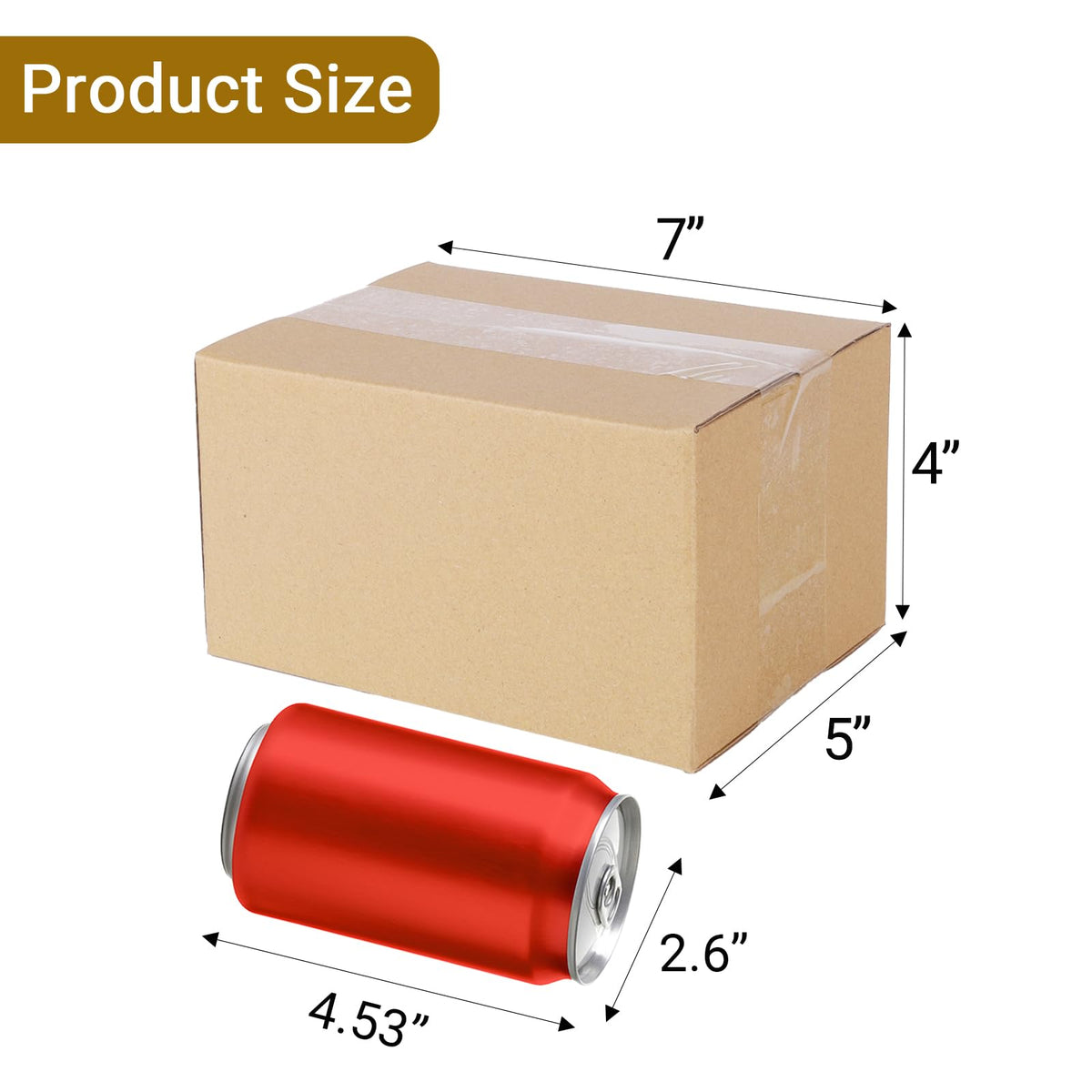 40 pack 7x5x4 inch Cardboard Box Mailers, Kraft Shipping Boxes