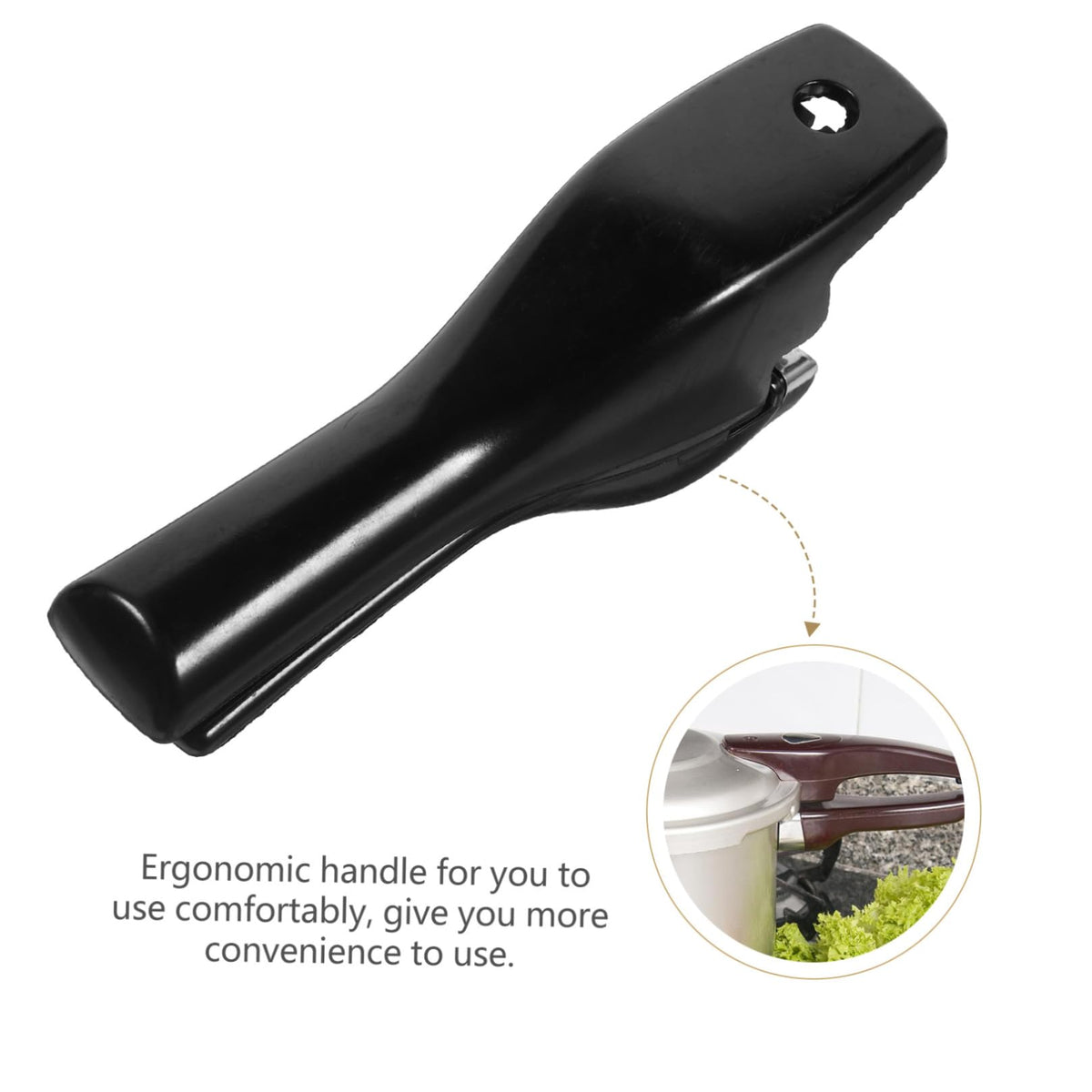 1 Pair Pressure Cooker Handles Black Grip Bakelite Replacement