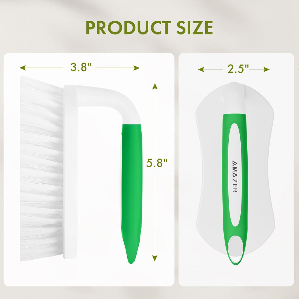 Scrub Brush for Cleaning Comfort Grip Shower Scrubber Stiff Bristles with Handle Heavy Duty Cleaner Brush for Tub