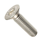 M12-1.75 x 30MM Flat Head Socket Cap Screws, Allen Socket Drive, Din 7991, Stainless Steel A2-70, Full Thread, Plain Finish, Flat Point, Quantity 5 By Fastenere