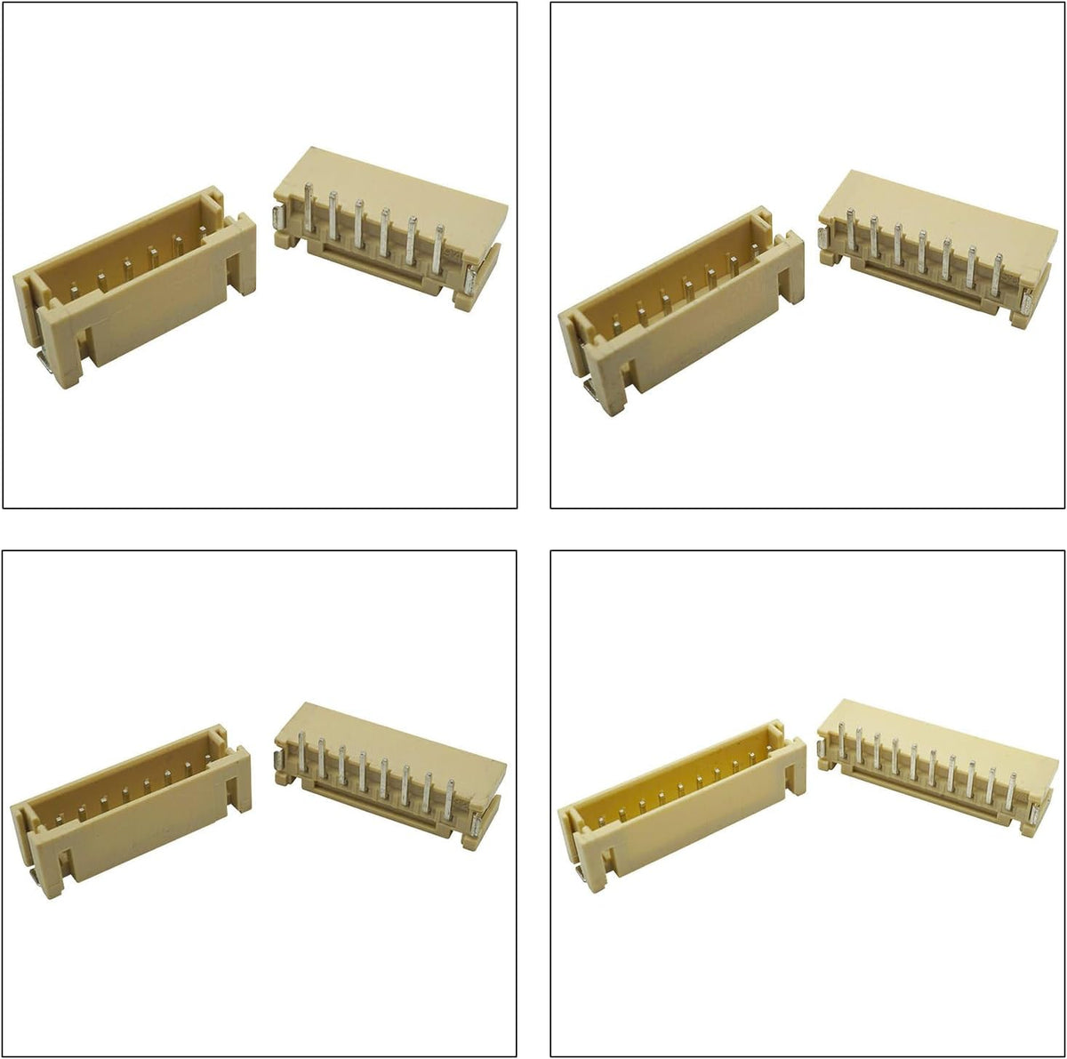 JST SMT Connector Socket, JST PH 2.0 2.0MM 2Pin 3Pin 4Pin 5Pin 6Pin 7Pin 8Pin 9Pin 10Pin 12Pin Micro SMD Header PCB Board Surface Mount Mounting Top Type Vertical Header (JTS-PH2.0-SMT-Ver)