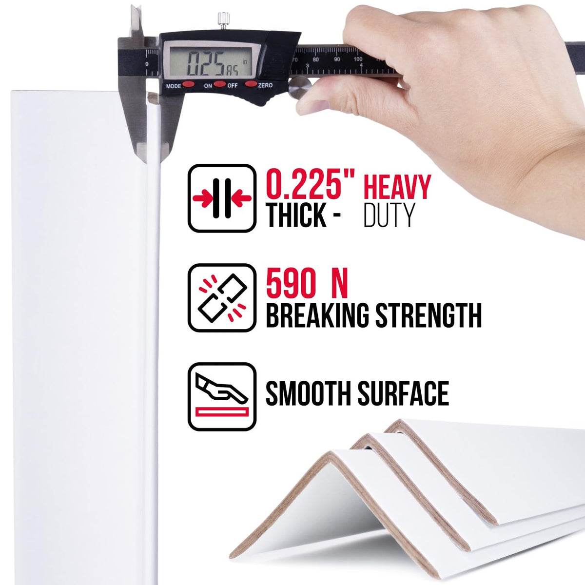 Extra-Wide 24" x 3" x 3" Reinforced Cardboard Edge Protectors