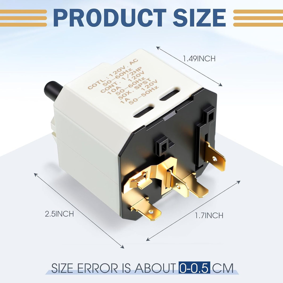 Capoda 3398095 Dryer Push to Start Switch Replaces AP6008358 527427