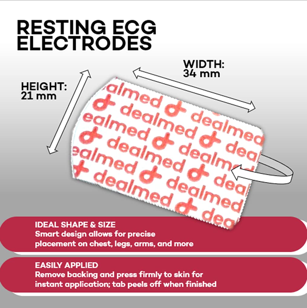 Resting ECG Electrodes - Self Adhesive for EKG, 1000 Count