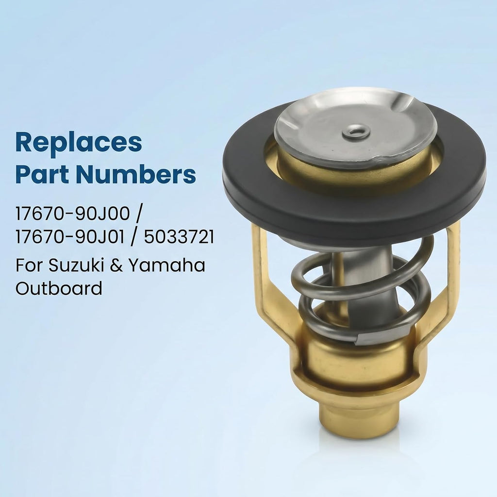 17670-90J20 17670-90J21 50℃ Thermostat, Replacement for Suzuki Outboard 100HP 115HP 150HP 175HP 200HP, DF200 DF225 DF250 DF300 DF80 DF90 DF100 DF115 DF150 DF175 4 Stroke