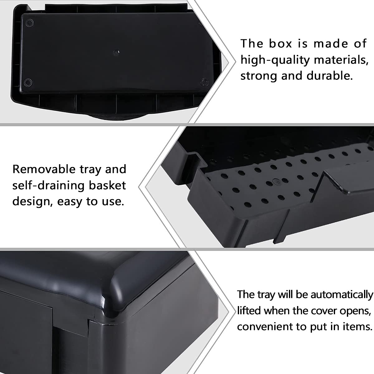 Nail Tool Sterilizer Box Plastic Disinfectant Container Disinfectant Tray for Nail Tools, Tweezers, Hair Salon, Spa