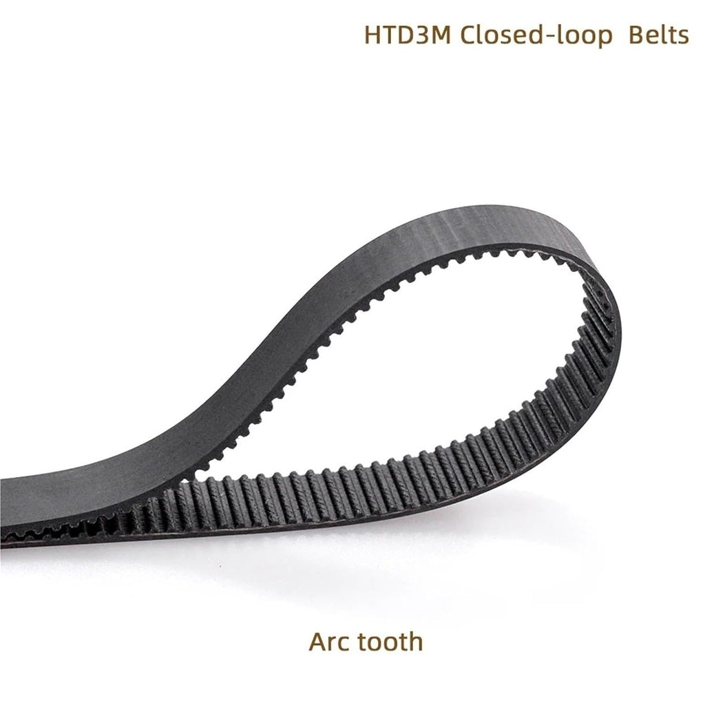 5-Pack HTD3M Timing Belt Set - Rubber Construction for Precision Power Transmission(3M 297(Teeth99),15mm)