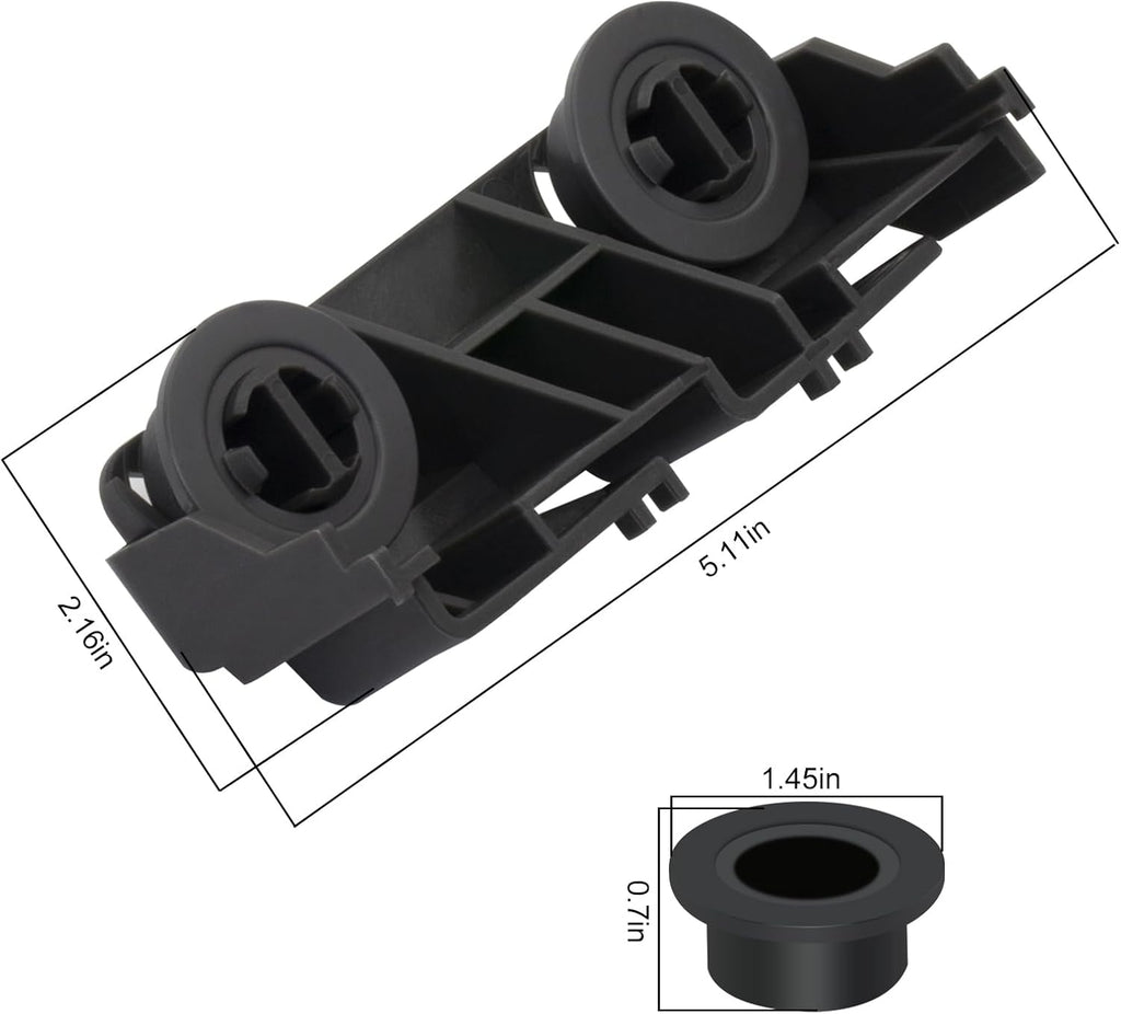 2 Pack WD28X27241 AP6990367B Dishwasher Rack Carrier And Roller Kit Compatible with GE Haier Dishwasher replaces WD12X10439, WD12X10446, WD12X10447, WD12X22657, WD12X22656