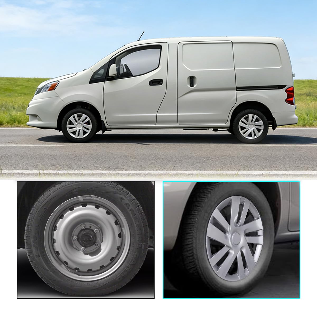 15 Inch Hubcaps Wheel Covers for Nissan NV200 2013-2021