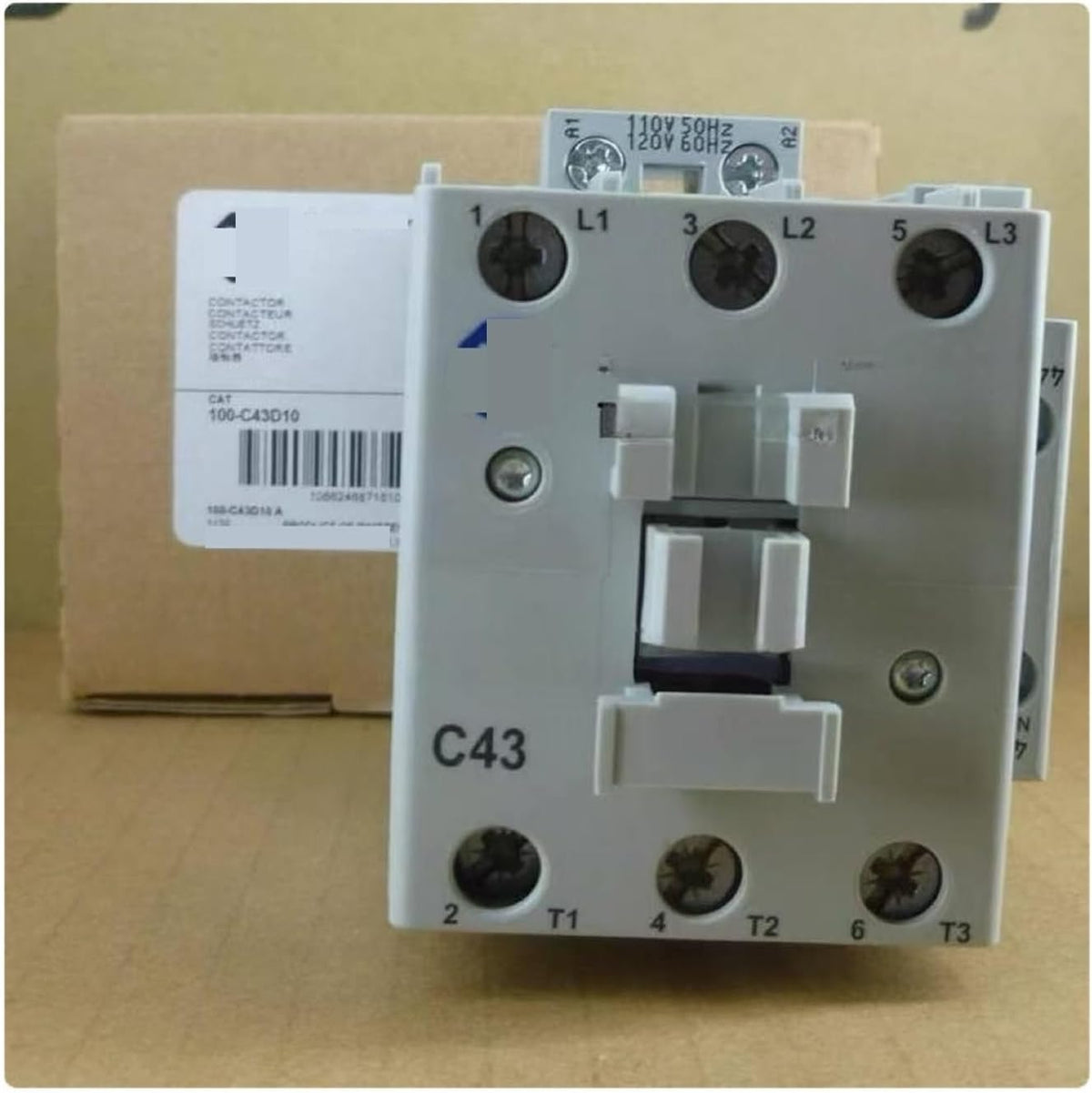 100-C43D10 AC110V Contactor with 1NO 1 Normally Open