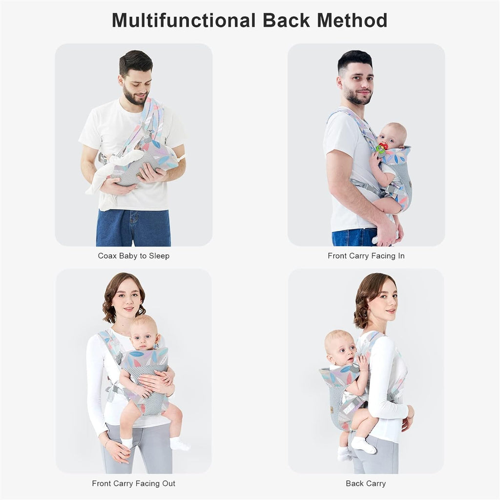 Baby Carrier Wrap Backpack Carry for Newborn Holder Carriers Blue | Portable Infants Carrier Newborn to Toddler