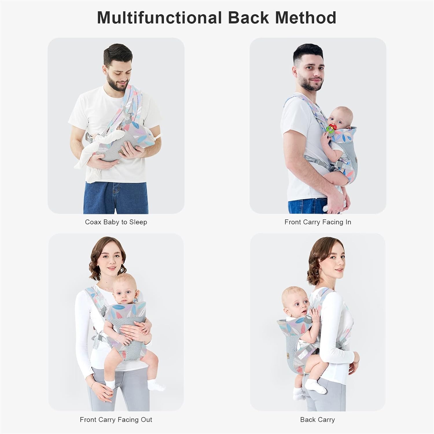 Baby Carrier Wrap Backpack Carry for Newborn Holder Carriers Blue | Portable Infants Carrier Newborn to Toddler
