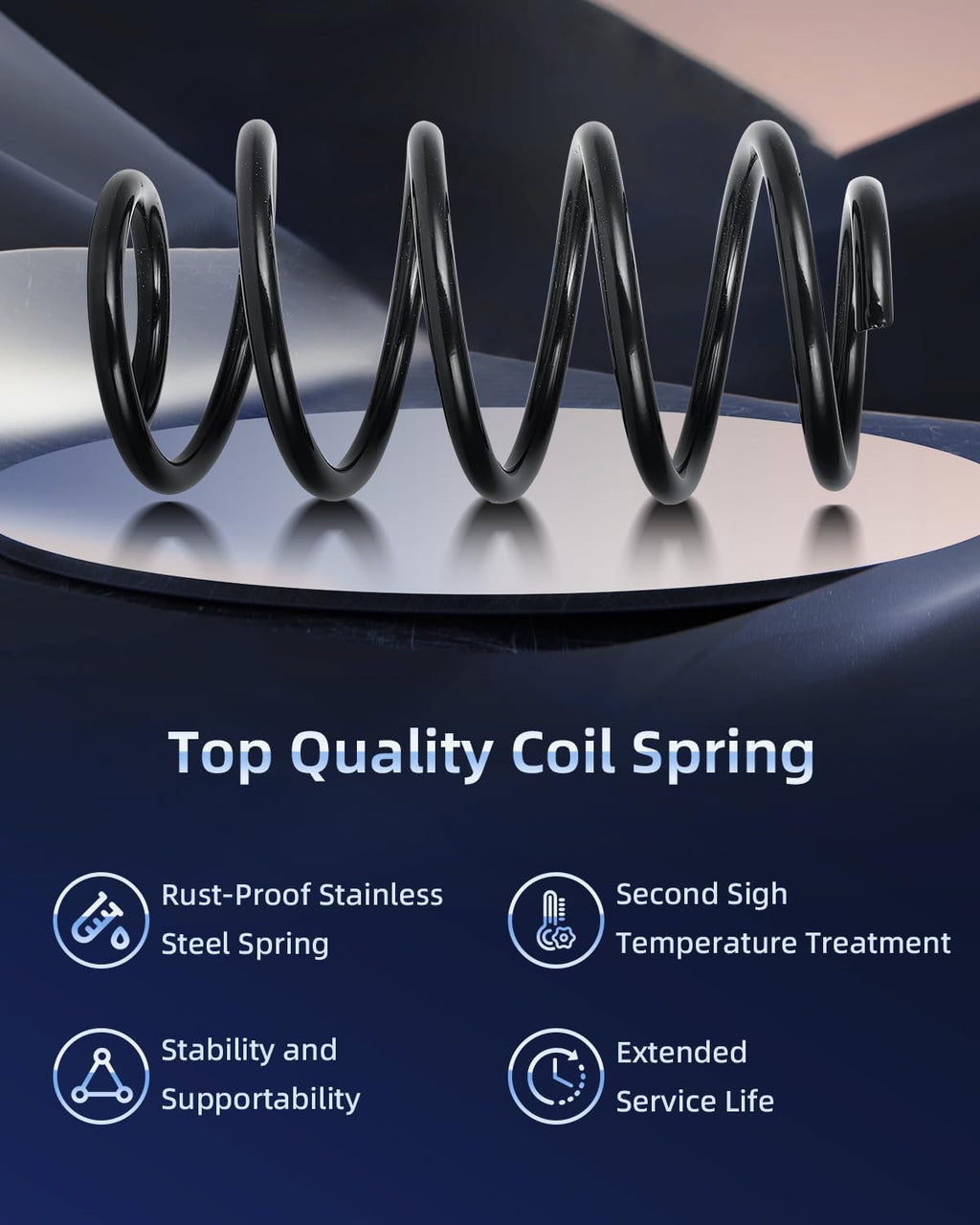 ECCPP Coil Springs Suspension Coil Spring Set for Jeep Grand Cherokee
