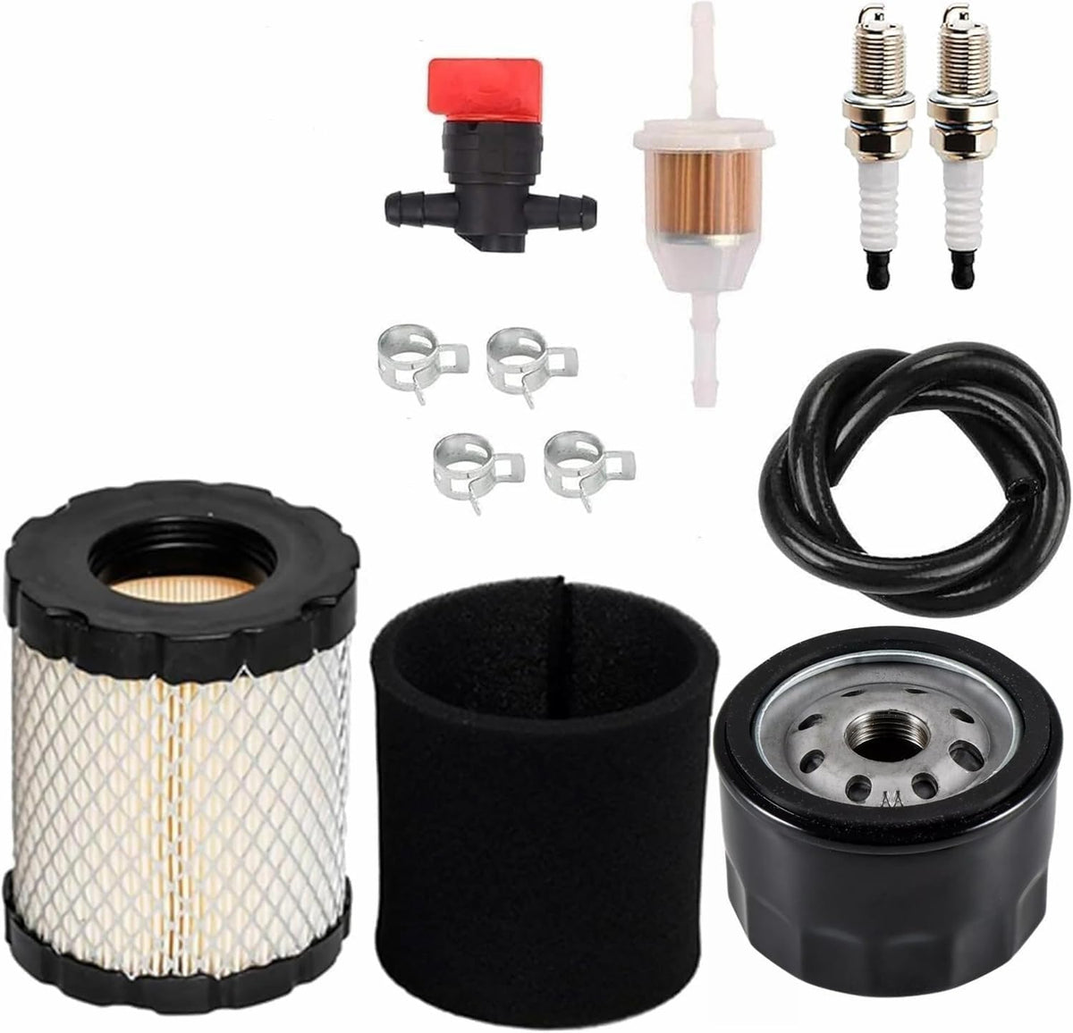 PP19A42 Air Filter Oil Filter Tune Up Kit for Poulan Pro PP20VA46 PB185A42 PP155H42 Riding Tractor 42" 46" Deck w/ 17.5hp 18.5hp 19.5hp 20hp 21hp Engine