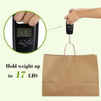 Kraft Brown Paper Bags with Handles 16x6x12 Inch Large 100Pcs Bulk
