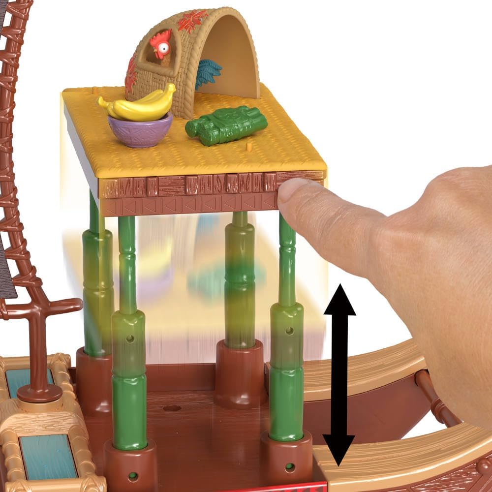 Disney Moana 2 Toy Playset with Floating Adventure Canoe, Small Doll, 1 Character Friend, 6 Play Areas & 10 Accessories