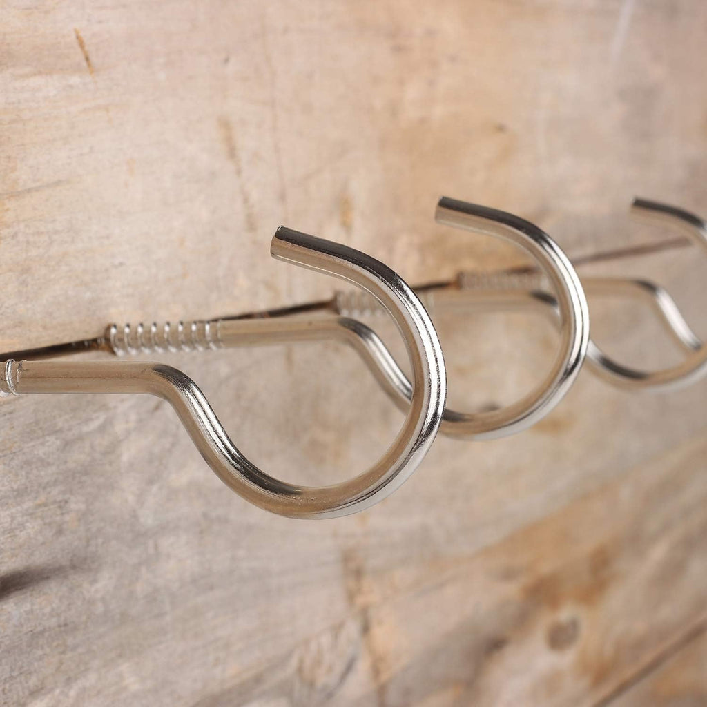 Large Screw Hooks, 4 Inches Heavy Duty Ceiling Hooks for Indoor and Outdoor Hanging Plants, 10 Pieces