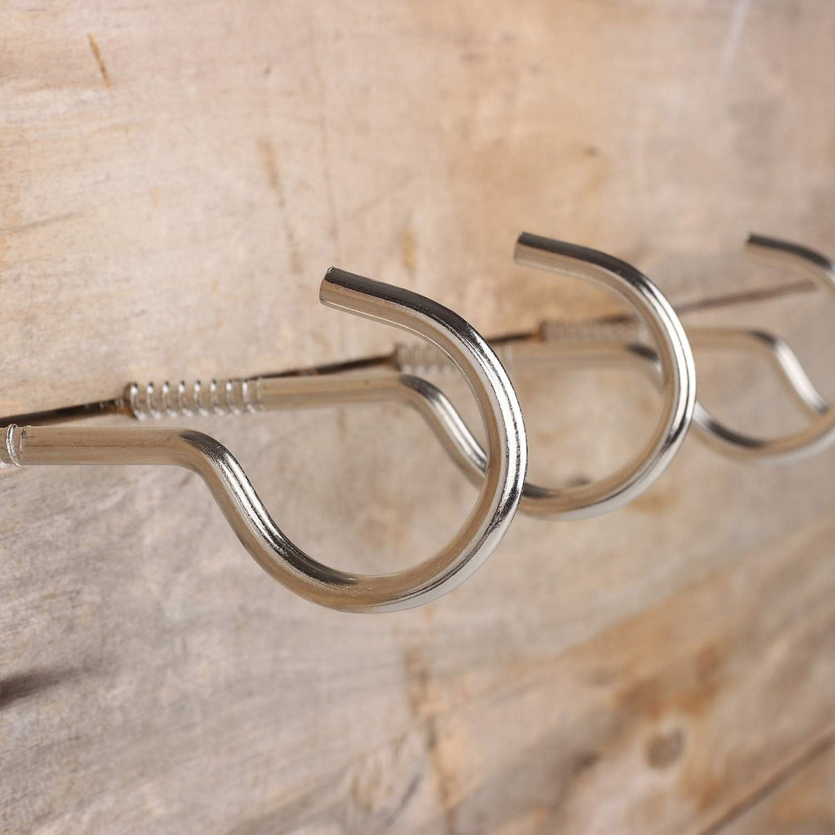 Large Screw Hooks, 4 Inches Heavy Duty Ceiling Hooks for Indoor and Outdoor Hanging Plants, 10 Pieces