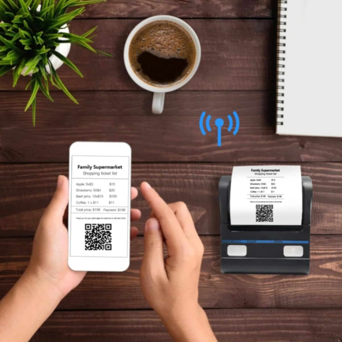 IS NOT compatible with iphone/ipad/MAC,80mm bluetooth portable thermal receipt printer,only compatible with