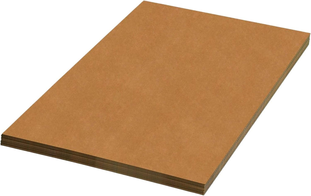 Single-Wall Corrugated Cardboard Sheets, Heavy Duty, Large Size, for Packaging, Layer Separation, Shipping, Mailing