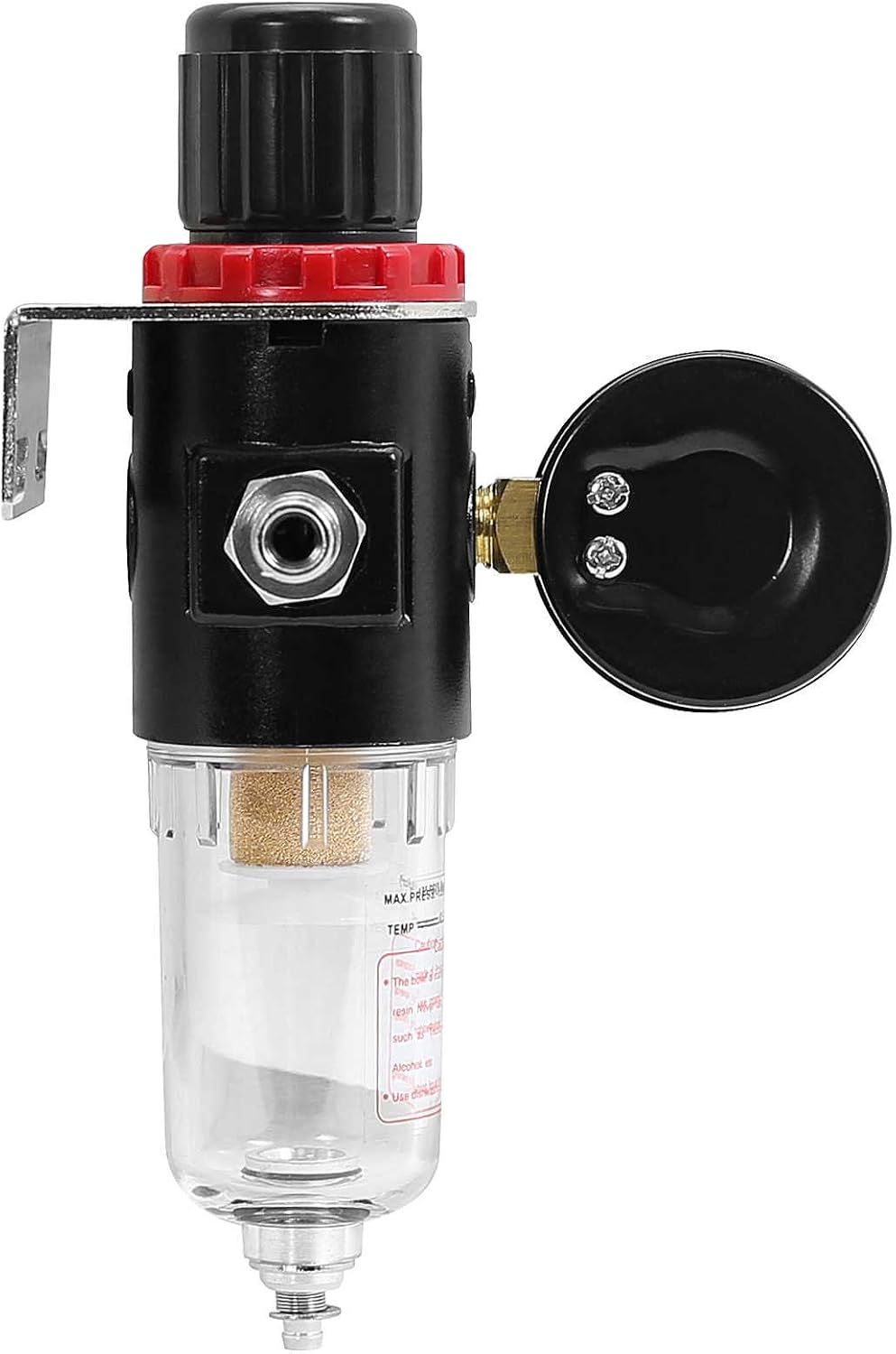 PointZero Airbrush Air Compressor Regulator with Water-Trap Filter