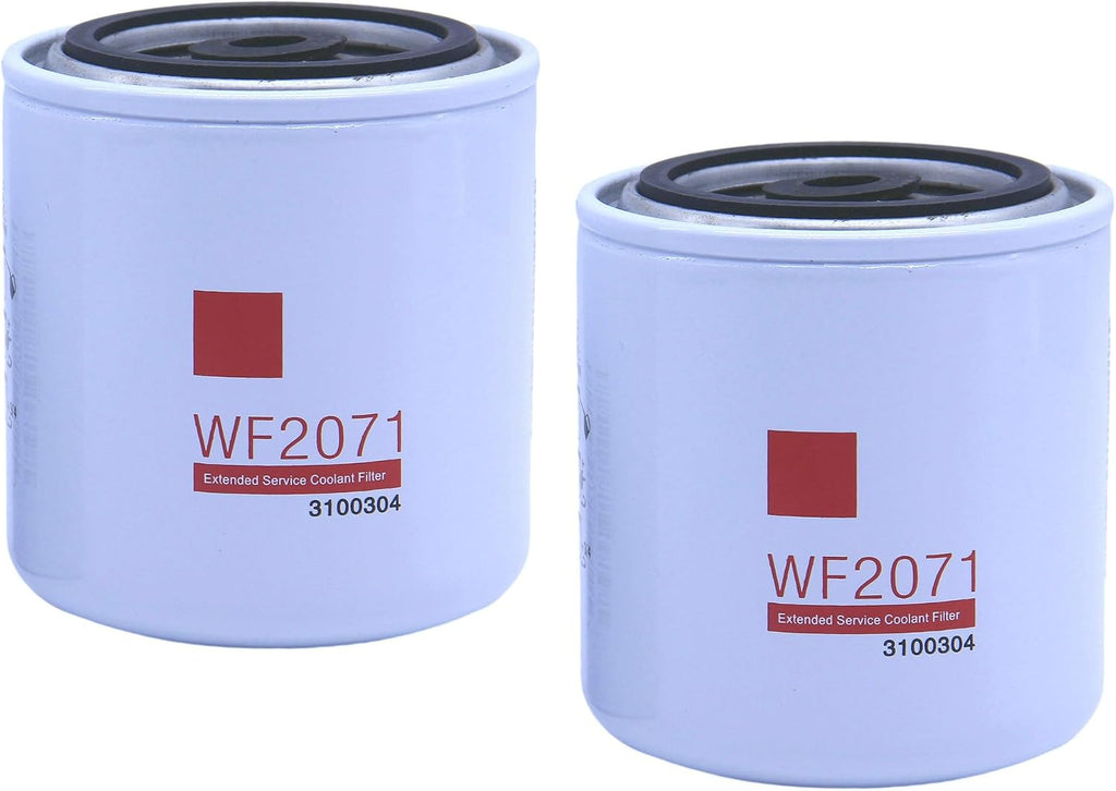 2 PCS WF2071 Coolant Filter Fits Cummins and CAT C-7 8 9 10, 3116, 3306