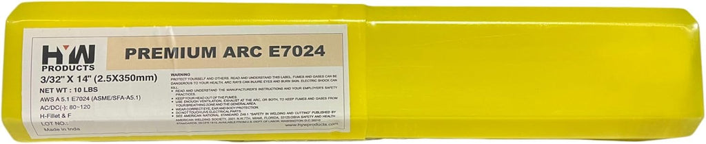 E7024 Premium Arc Stick 3/32" Electrodes 14" Welding Rods 10 Pound Box