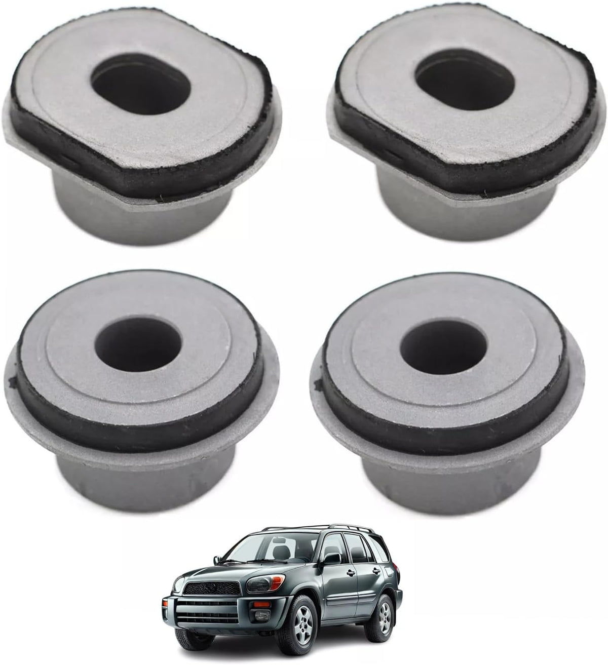 BestParts 4Pcs Power Steering Rack and Pinion Bushing Kit Compatible with Toyota RAV4 2000-2005 Replace 44200-42140, 4420042140