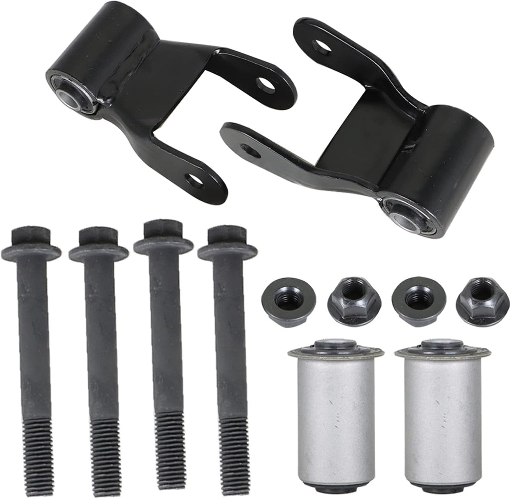 WFLNHB Rear Leaf Spring Shackle Repair Kit 2Pc w/Bushing Replacement for Ram Dakota