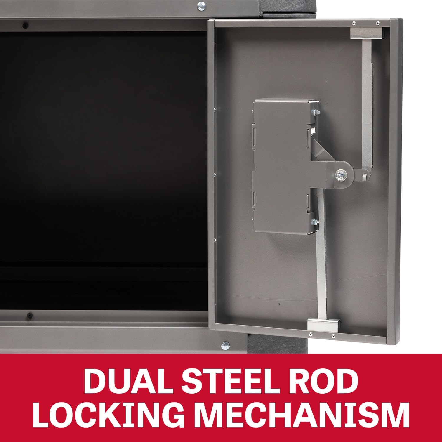 PUC-3725 Resin Utility Cart with JT1-126 Load-N-Lock Security System