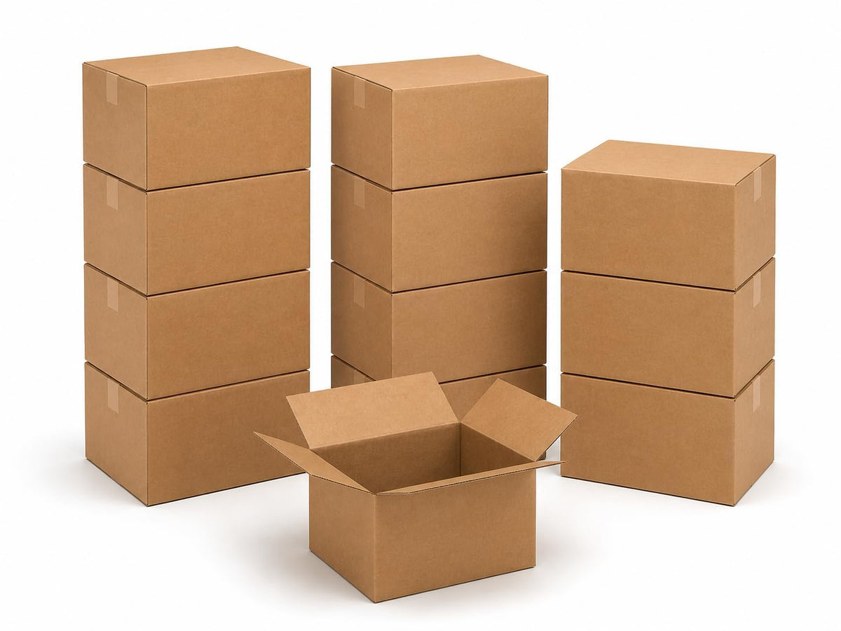 Moving Boxes Large 20"L x 20"W x 15"H, 12-Pack - Corrugated Cardboard Box for Packing, Shipping and Storage