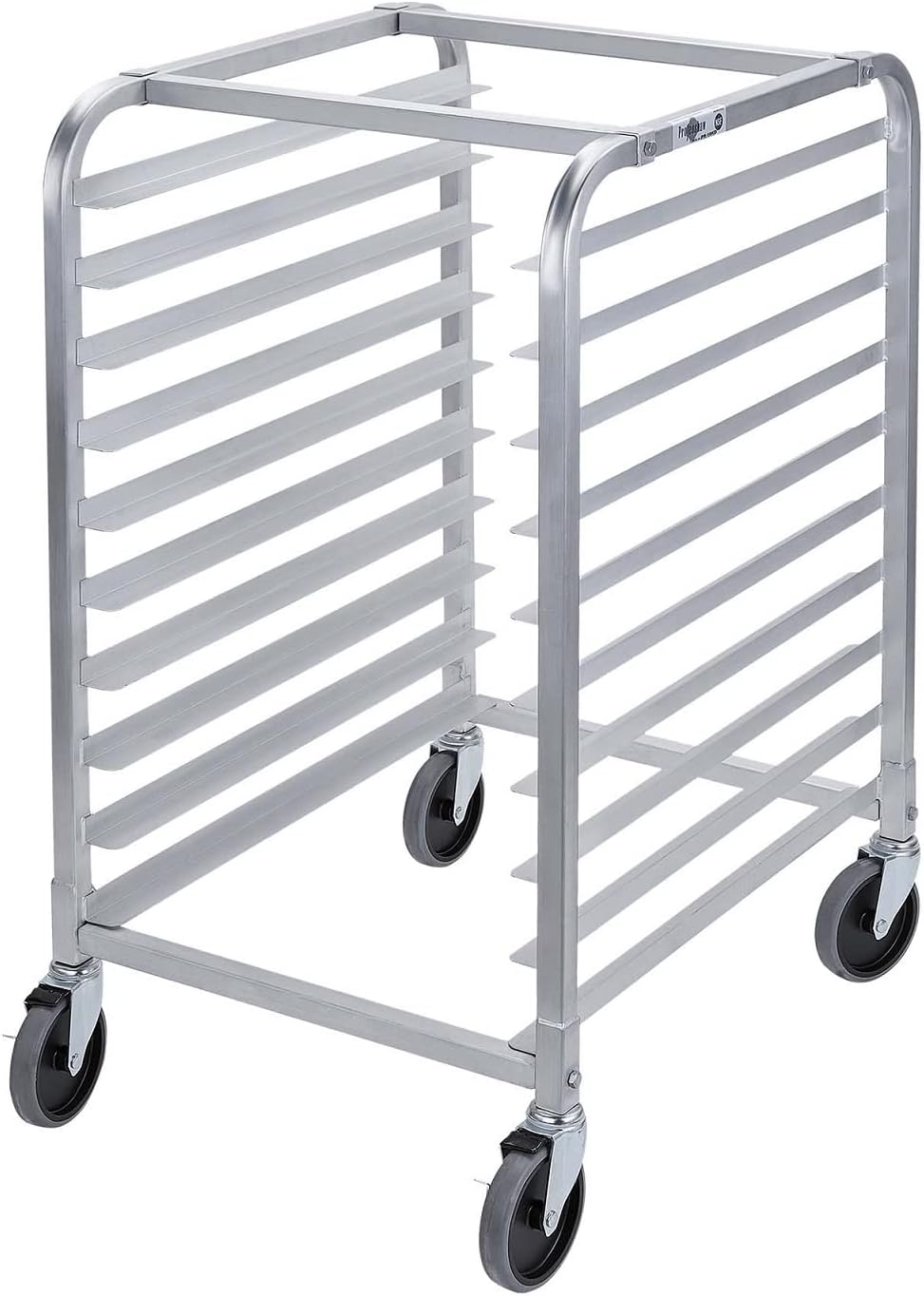 10-Tier Bun Pan Rack, Aluminum Sheet Pan Bakers Rack with Wheels