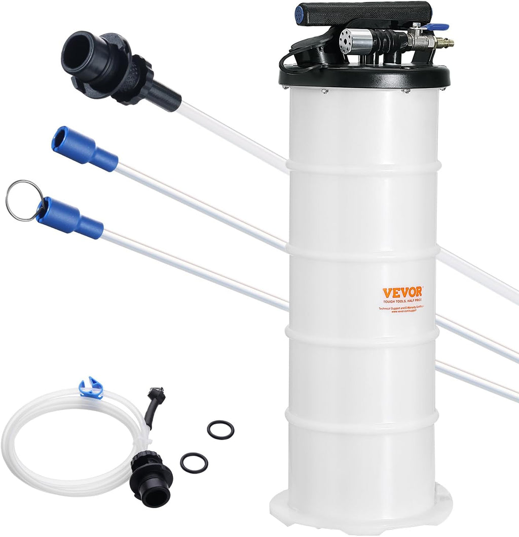 VEVOR 6.5L Pneumatic/Manual Oil Extractor Pump, Fluid Extractor Pump