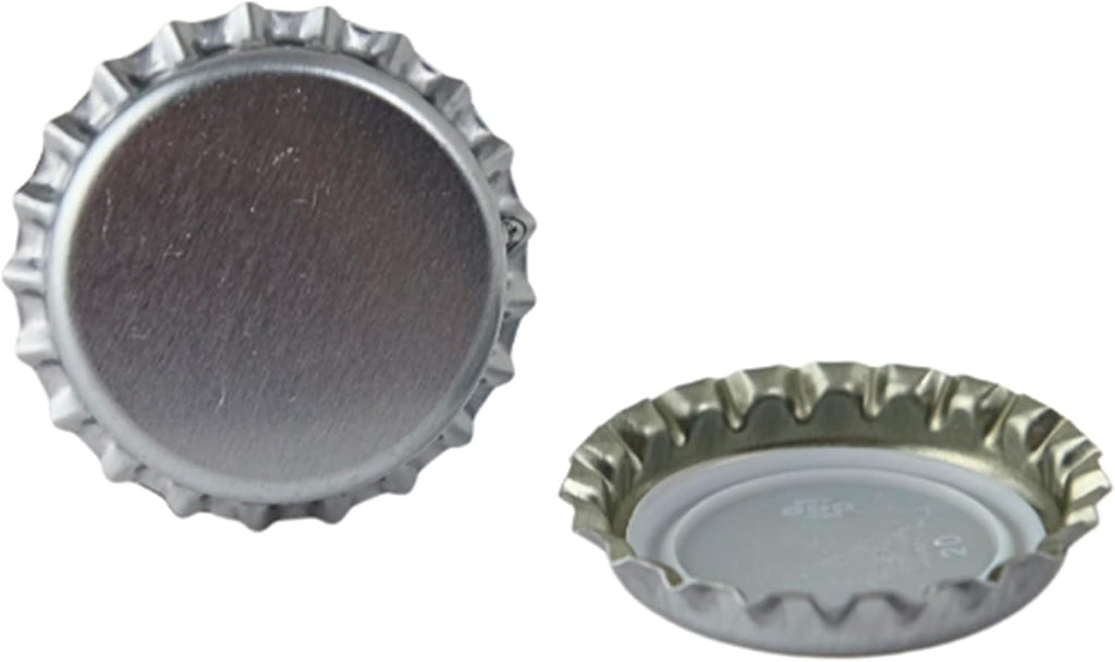 288 Oxygen Absorbing Beer Bottle Caps | 26mm Pry-Off Silver Standard Homebrew Bottle Tops for Glass Bottles |