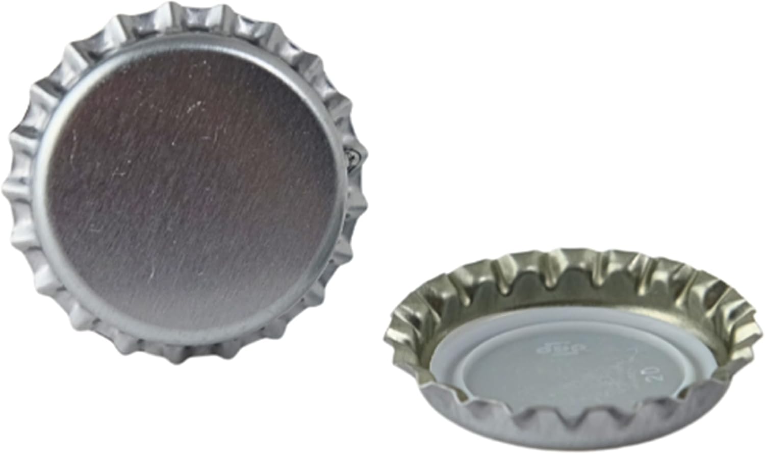 288 Oxygen Absorbing Beer Bottle Caps | 26mm Pry-Off Silver Standard Homebrew Bottle Tops for Glass Bottles |