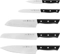 Dynamic 5-Pc Knife Set with Chef, Bread, Utility, Paring, Santoku