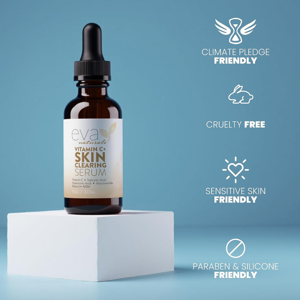 Vitamin C Serum for Face with Retinol & Salicylic Acid – Skin Clearing Acne Spot Treatment with Niacinamide