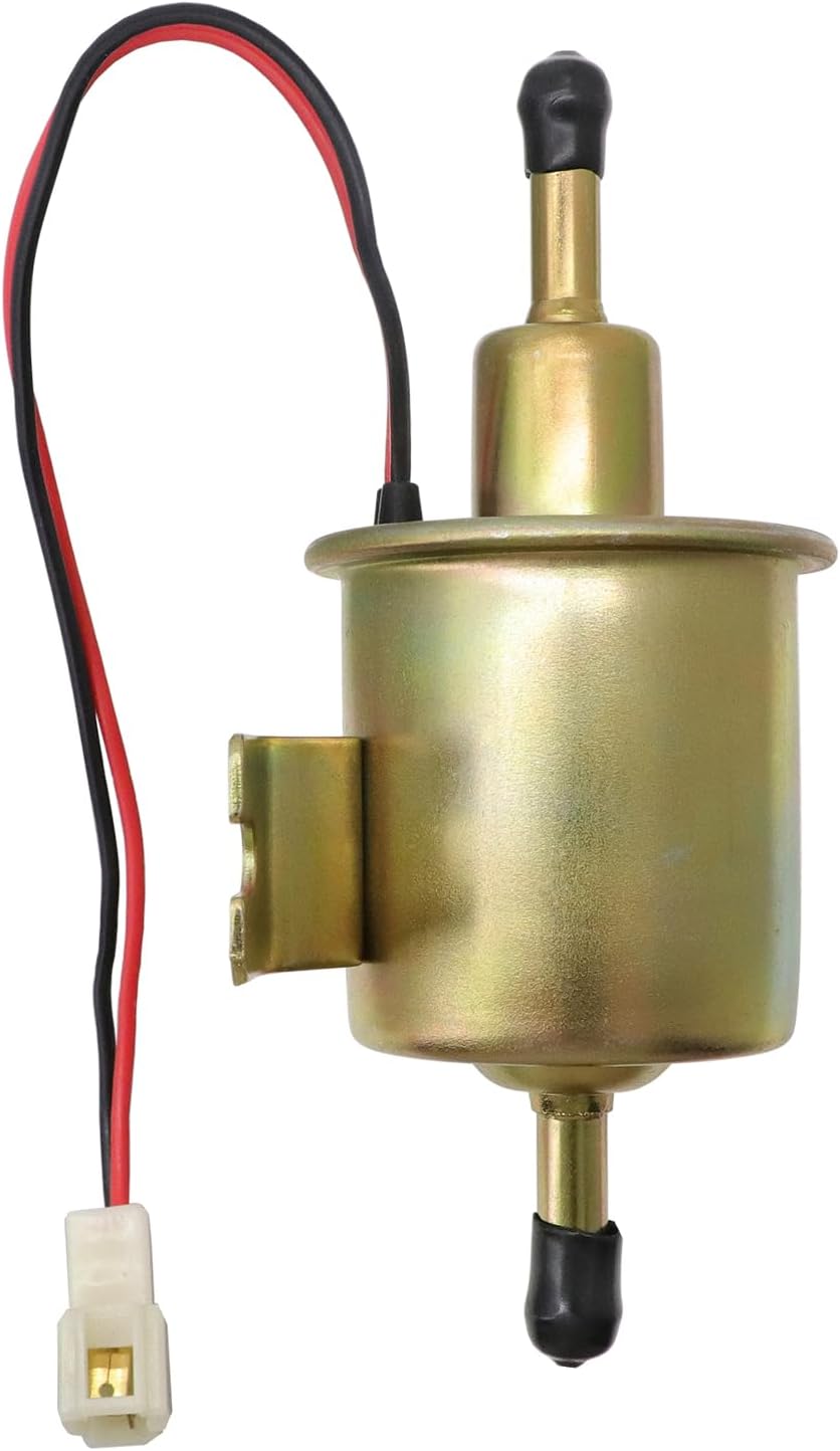 Electric Fuel Pump Kit Universal for All 12V Cars Trucks Boats Carburetor Lawn Mower, DC 12V (3-6PSI) Electric Fuel