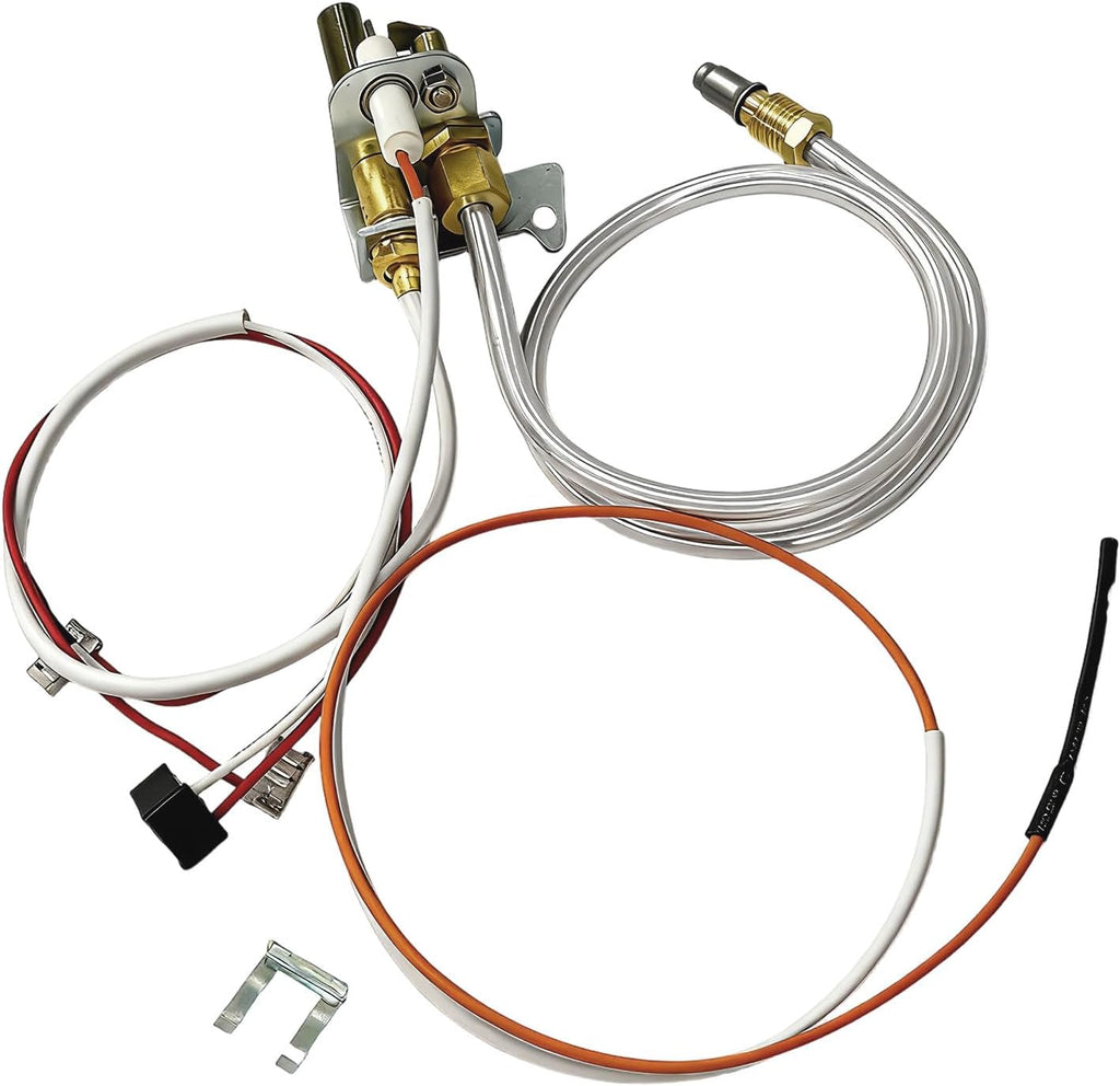 DFD Upgrade 100112330 Water Heater Pilot Assembly, Replace 9007876 Thermopile, Compatible with 301 300 Series Whirlpool Water Heater Parts & A.O.Smith, American, State, Reliance, Kenmore