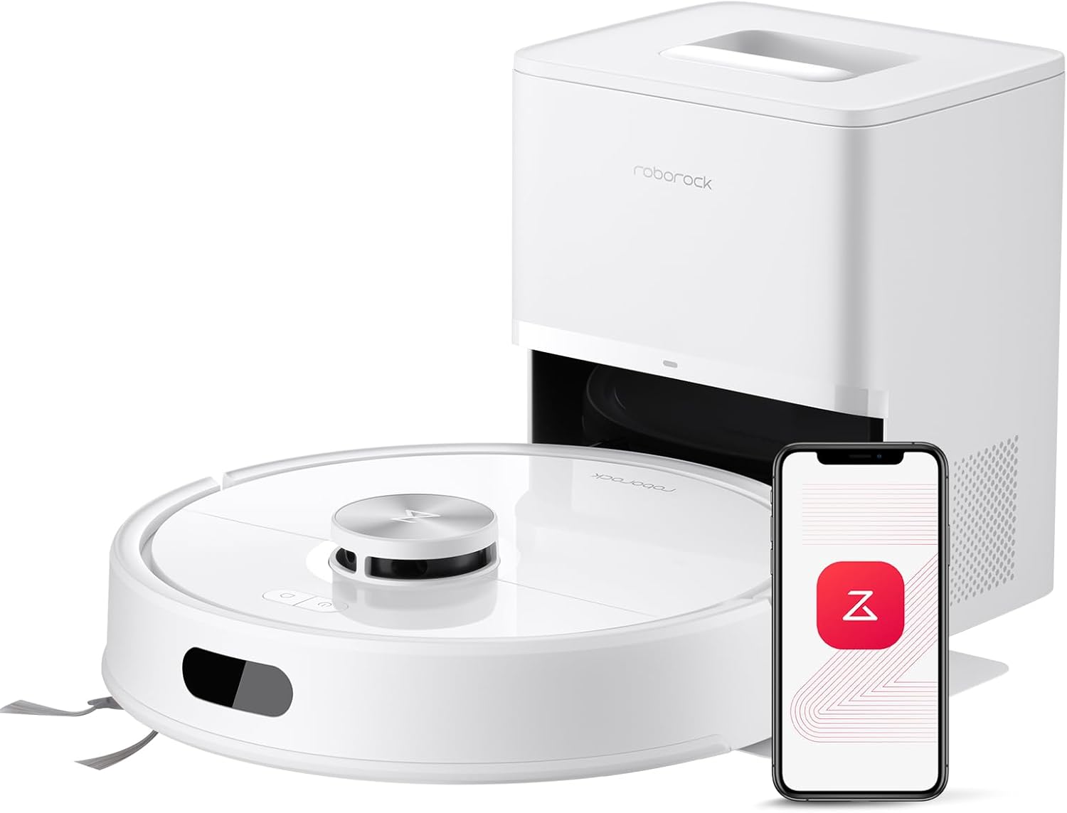 Q7 M5+ Robot Vacuum and Mop, Up to 7-9 Weeks Self-Empty, 10000Pa | Upgraded from Q5 Max+, Dual Anti-Tangle System for