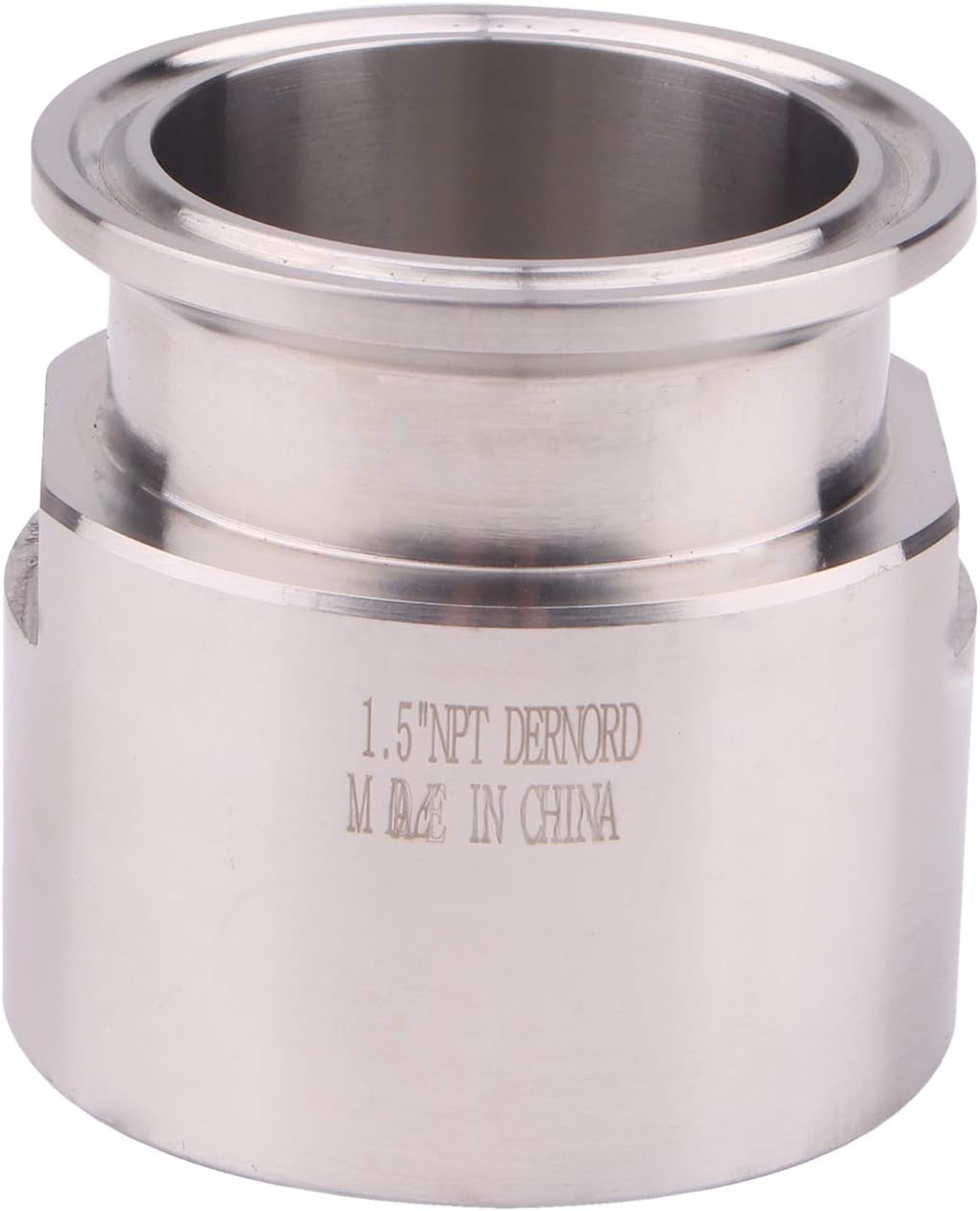 DERNORD 1.5'' Tri clamp Adapter to 1.5 inch FNPT Thread Ferrule Sanitary Pipe Fitting