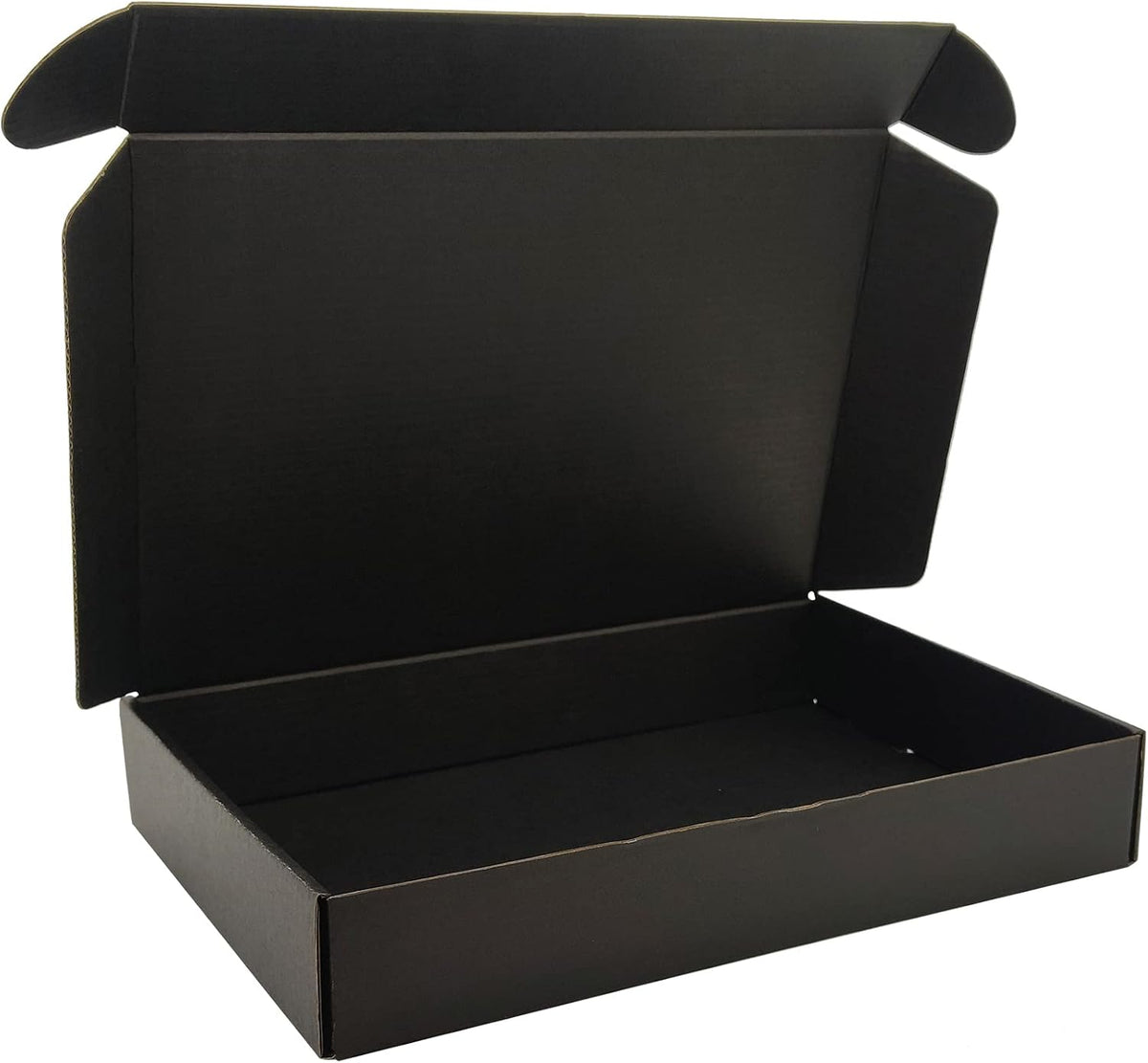 11x8x2 Shipping Boxes Black Mailer Corrugated Cardboard Box Set of 25