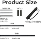 Collapsible Bo Staff 4ft & 6ft – Foam-Padded Martial Arts Practice Staff for Safe Training, Adjustable Portable