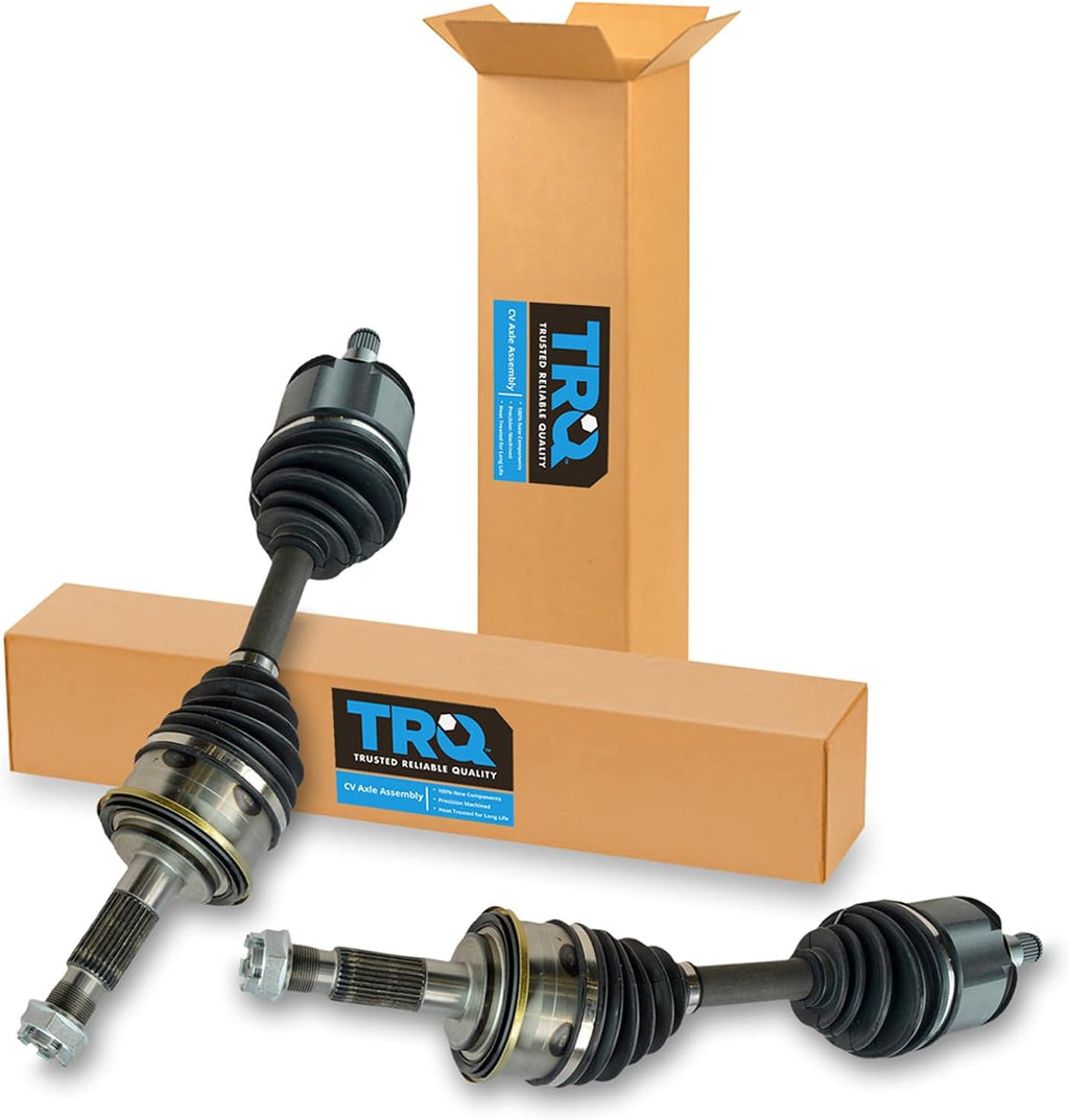 TRQ Front 2 Piece CV Axle Shaft Assembly Set
