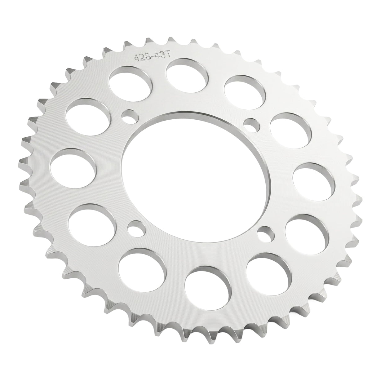 ZHEBEIMU 43Tooth Rear Sprocket 428 Chain 4 Hole Bore