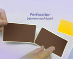 500 Rectangle Stickers, Color Coding Labels Roll, (3" x 5")